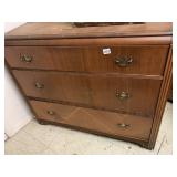 VINTAGE DRESSER 3 DRAWER 35 H X 42 W X 18 D
