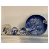DENMARK MINIATURE PLATES & 8" PLATE