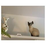 DELF VASE/PITCHER, ROYAL COPENHAGEN CAT,