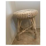 WICKER STOOL