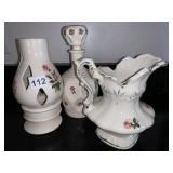 PITCHER, DECANTER, CANDLE HOLDER
