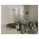 PEWTER S&P SHAKERS, PITCHER, ETC.