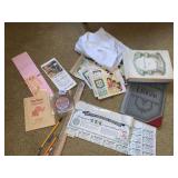 S & H GREEN STAMP BOOKS, ASHTRAY MOON 1957,