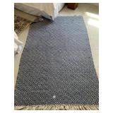 AREA RUG HAND WOVEN FROM YARN 74 X 49