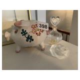 ITALY PIGGY BANK HAS CHANGE IN IT, PERFUME