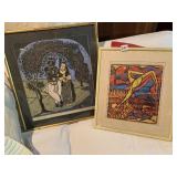 PAINTING/LITHOGRAPH "LOVERS" 2/20 BY MAD JEER