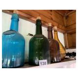 COLORED DECANTERS ROGER BRO