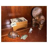 HUMMEL MUSIC BOX, FIGURINES WOODEN FIGURINE