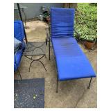 WROUGHT IRON OUTDOOR 2 CHASE LOUNGES, & TWO