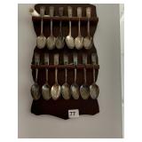 SOUVENIR SPOONS 13 COLONIES