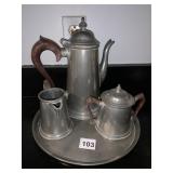 PEWTER TEA SET