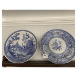 SPODE PLATES, EASEL