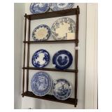 WALL SHELF 38" H X 24" W X 4"D (NO CONTENTS)