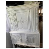 CHINA HUTCH PAINTED WHITE, 62" X 35" W X 16 " D