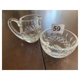 WATERFORD CREAMER, SUGAR