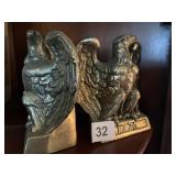 BRASS BOOKENDS COLONIAL VIRGINIA