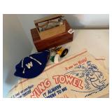 JEWELRY BOX, CRYING TOWEL, SHOELACES, ETC.