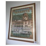 SARASOTA POSTER FRAMED 23 X 18