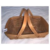 LONGABERGER BASKET, SOME DAMAGE ON HANDLES