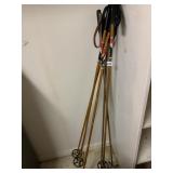 SKI POLES WOODEN