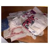 VINTAGE TABLE CLOTHES, TEA TOWELS