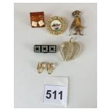 CARDED EARRINGS PEARL CLIP ON EARRINGS MOTHER PIN