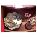 CANDLES, NAPKINS, TRINKET BOXES, ETC.