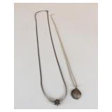 STERLING NECKLACE 28" WITH SMALL SNOWFLAKE SLIDE