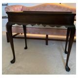 TABLE WITH PULL OUT TRAYS, 26" H X 29.5" W X 19"