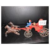 CAST IRON HORSE & BUGGY