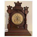 ANSONIA WALNUT MANTLE CLOCK