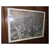 PRINT OF A STREET SCENE 12 X 16