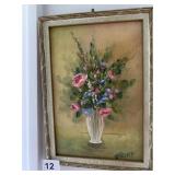 PAINTING FRAMED BY T. FIELDER 11 H X 7.5" W