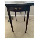 DROP SIDE END TABLE WITH DRAWER 29" H X 28" D X