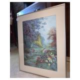 PRINT GARDEN SCENE 27 X 21