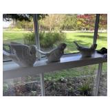 WHITE BIRD FIGURINES