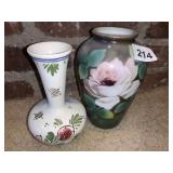 DELFT VASE & UNMARKED VASE