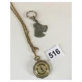 MONET WATCH PENDANT NECKLACE I LOVE MY SCHNAUZER