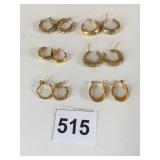 GROUP OF PIERCED HOOP EARRINGS NAPIER UNBRANDED