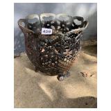 CAST IRON PLANTER, SOME RUST AS PICTURED