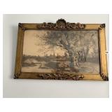 BELIEVED TO BE DRAWING OF TREE BY STEAM, 19" X