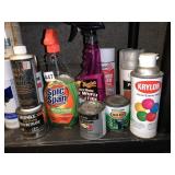 ASSORTED PAINT, ENAMEL, WOOD STAIN, ETC.