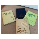 THE SOCKS 1955, 57 YEAR BOOKS, MONTOURSVILLE PA