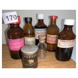 COCA COLA SYRUP, MEDICINE BOTTLES