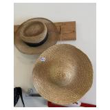 TWO STRAW HATS INCL. TOWN TALK