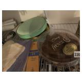 PILLOWCASES, CLOCK, WREATH, WIG