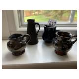 MINI POTTERY VASE, PITCHER, ETC.