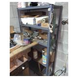 GRAY METAL SHELF NOT CONTENTS