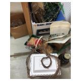 CHRISTMAS LIGHTS, WREATH, COOLER, ETC.