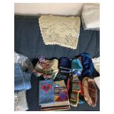 CROCHETED BOOTIES, PILLOWCASE, ETC.